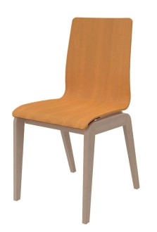 Chaise 4 pieds Adell - coque bois